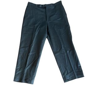 Club Room Mens 38” Black Wool Slacks Adjustable Waist